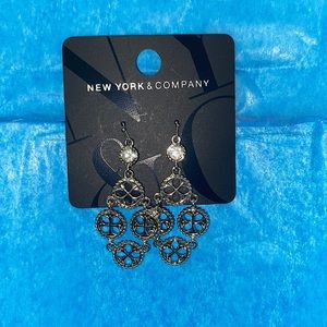 Silver dangling earrings